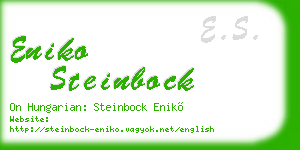 eniko steinbock business card